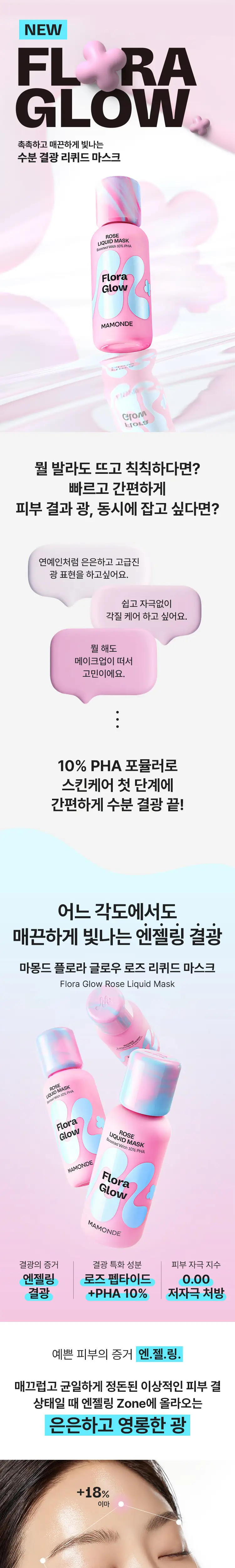 [NEW/미니 화잘먹] 마몽드 플로라 글로우 로즈 리퀴드 마스크 15ml 상세페이지 4